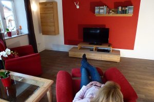 Wohnzimmer der Ferienwohnung